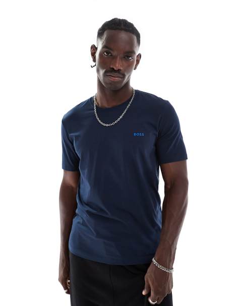 BOSS Bodywear mixmatch t-shirt in navy