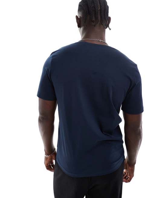 BOSS Bodywear mixmatch t-shirt in navy, 4 of 4