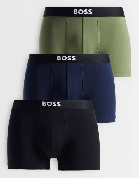 BOSS Bodywear One 3 pack front icon logo briefs in multi - view 1