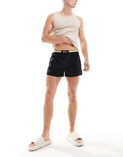 BOSS - Bodywear - Pakke med 2 par boksershorts i blå og sort, 2 af 4