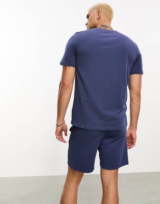 BOSS - Bodywear - Pantaloncini blu con logo piccolo , 4 di 4