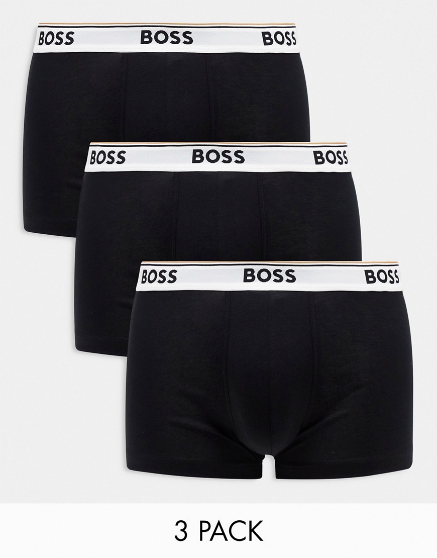 Boss Bodywear power 3 pack boxers in black