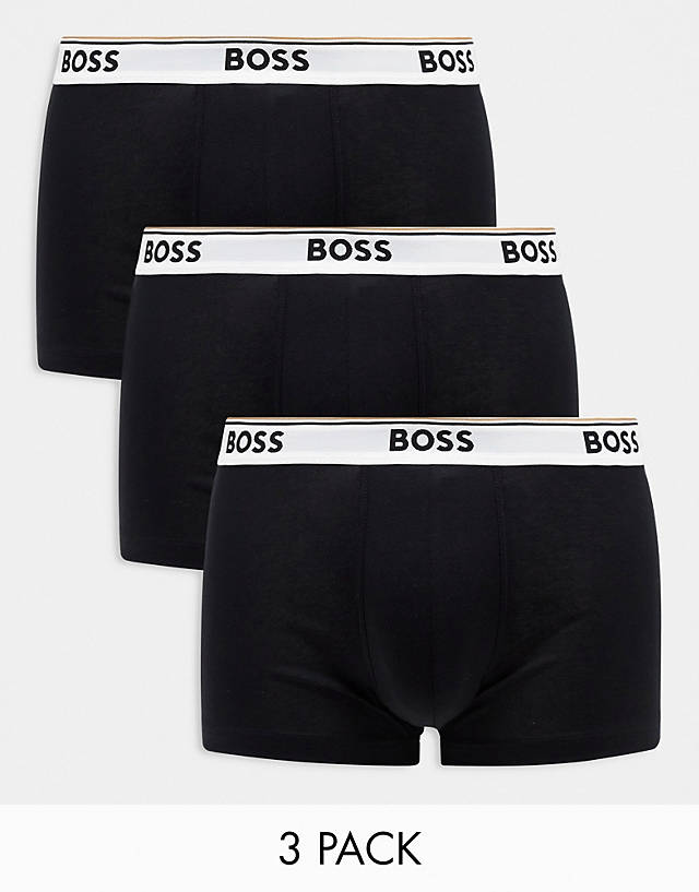 BOSS Bodywear - power 3 pack boxers in black