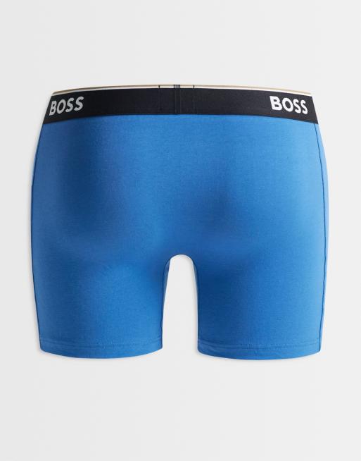Boss Bodywear Power 3 pack contrast waistband boxer briefs in multi, 2 of 3