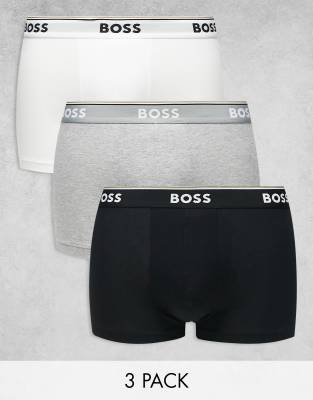 Boss Bodywear power 3 pack trunks in multi