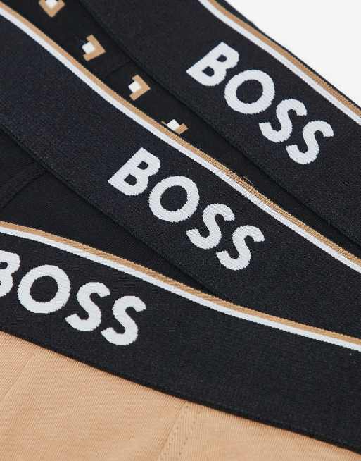 BOSS Bodywear – Power – 3er-Pack Unterhosen in Schwarz mit Design-Print, 3 von 3