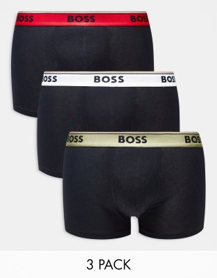 BOSS Bodywear – Power – 3er-Pack Unterhosen In Schwarz Mit ...