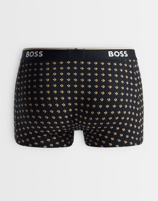 BOSS Bodywear – Power – 3er-Pack Unterhosen in Schwarz mit Logobund, 2 von 3