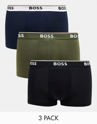 BOSS Bodywear – Power – 3er-Pack Unterhosen In Verschiedenen Farben | ASOS