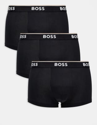 BOSS Bodywear - Power - Confezione da 3 boxer aderenti neri - view 1