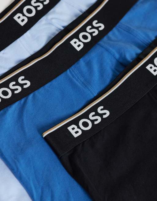 BOSS Bodywear - Power - Lot de 3 boxers à taille contrastante - Multicolore, 3 de 3