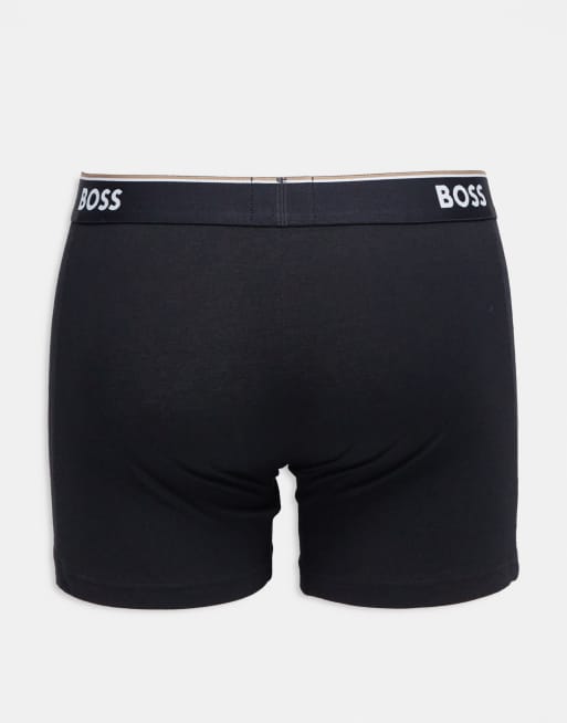 BOSS Bodywear - Power - Lot de 3 boxers à taille contrastante - Noir , 3 de 3