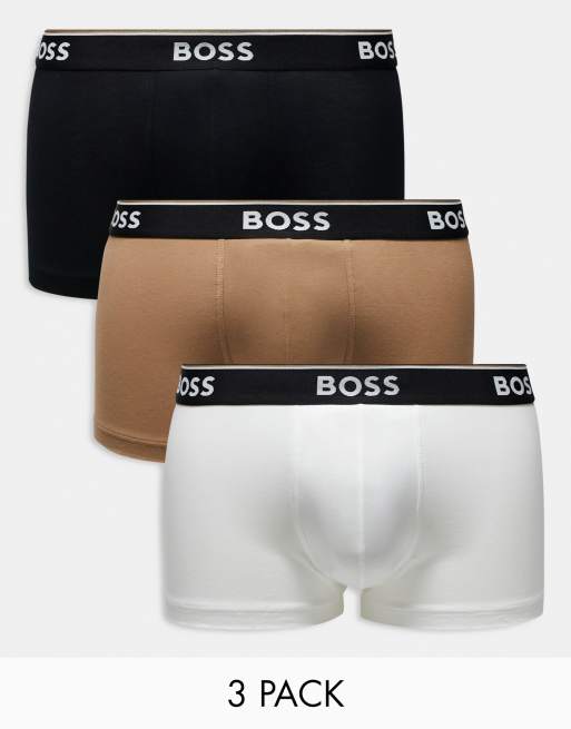 BOSS Bodywear - Power - Pakke med 3 par boksershorts i forskellige farver