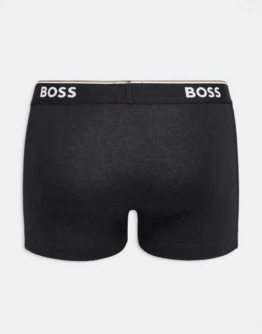 BOSS – Bodywear – Power – Svarta, grå och röda trunks, 3-pack , 2 av 3