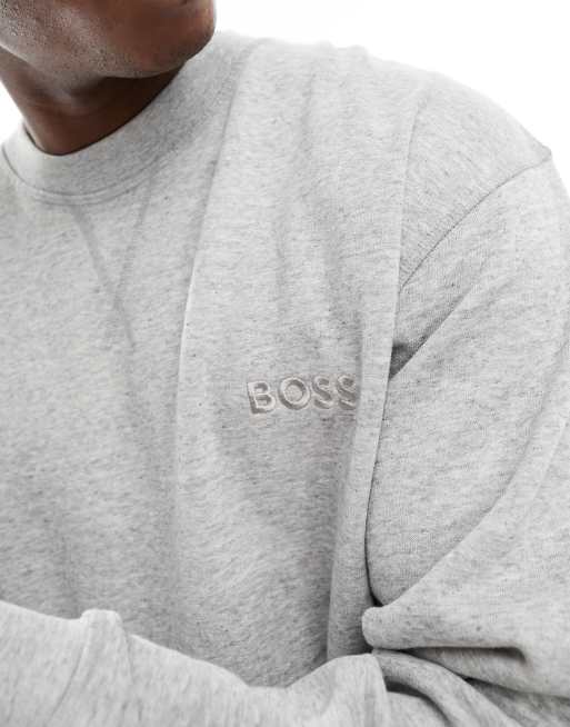 Boss grey sweatshirt deals