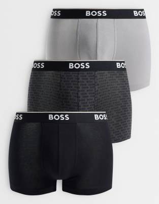 Boss Bodywear Revive 3-pack Boxer Briefs In Black