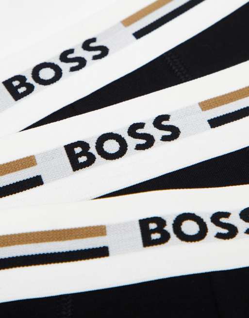 BOSS – Bodywear Revive – 3er-Pack Unterhosen in Schwarz, 4 von 4
