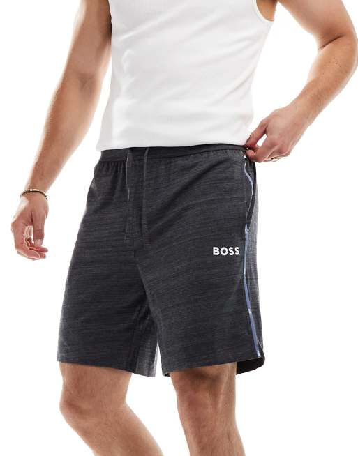 BOSS Bodywear Rise Shorts in Grau ASOS