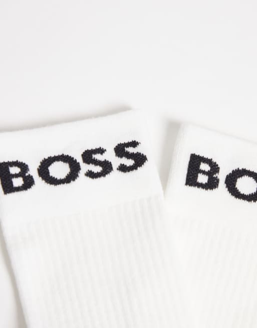 BOSS - Bodywear - Set van 2 sportsokken in wit , 2 van 3
