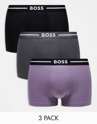 BOSS - Bodywear - Set Van 3 Boxershorts In Multi | ASOS