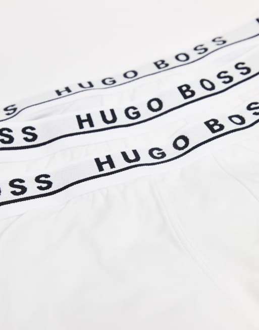 BOSS - Bodywear - Set van 3 boxershorts in wit, 4 van 4