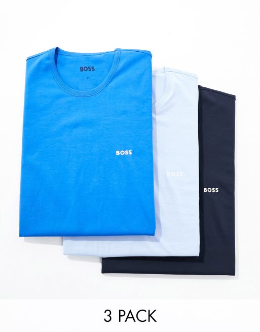 BOSS - Bodywear - Set van 3 klassieke T-shirts in multi