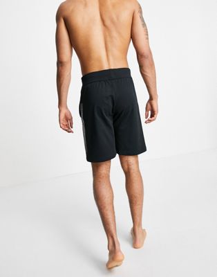 Homme BOSS - Bodywear - Short avec logo sur le côté - Noir
