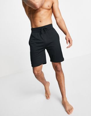 Homme BOSS - Bodywear - Short avec logo sur le côté - Noir