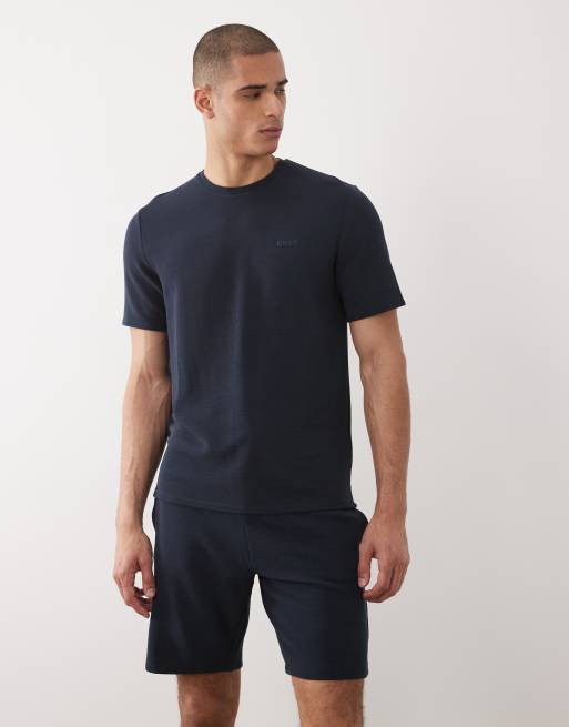 BOSS Bodywear - Short confortable côtelé d'ensemble - Bleu marine, 2 de 5