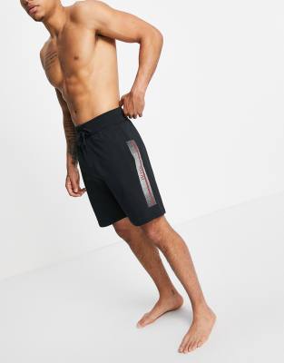 BOSS Bodywear shorts with side logo in black