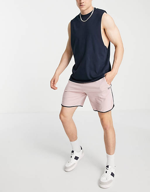  BOSS Bodywear small logo shorts in light pink 
