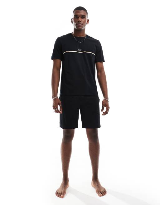 BOSS Bodywear - Sort unik T-shirt - Del af sæt, 4 af 4