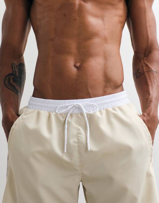 BOSS Bodywear - Starfish - Short de bain à logo imprimé - Beige, 2 de 5