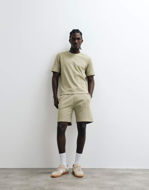 BOSS Bodywear Structure setshorts i ljus khaki, 2 av 5