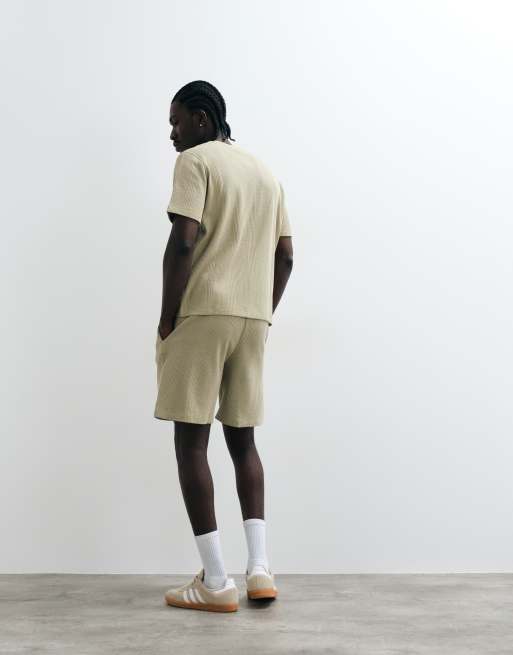 BOSS Bodywear Structure setshorts i ljus khaki, 4 av 5
