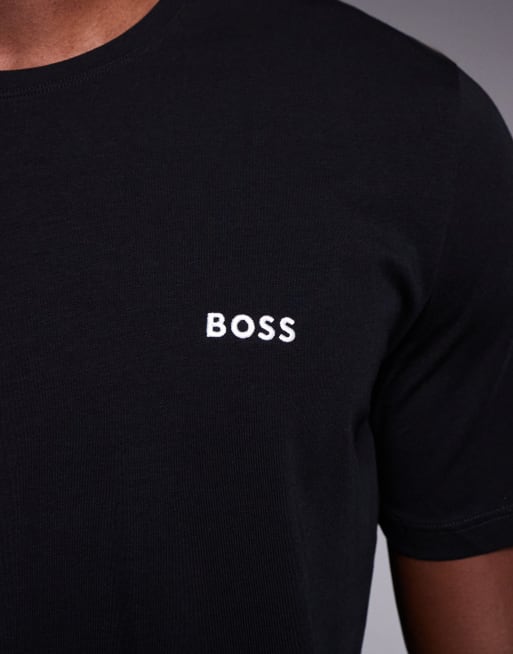 BOSS – Bodywear – Svart, mysig t-shirt, del av set, 5 av 5