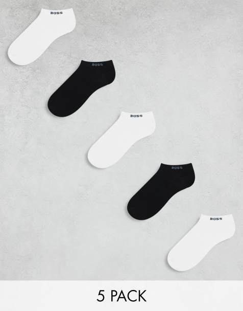 BOSS – Bodywear – Svarta och vita träningsstrumpor, 5-pack - view 1