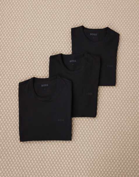 BOSS – Bodywear – Svarta t-shirts, 3-pack - view 1
