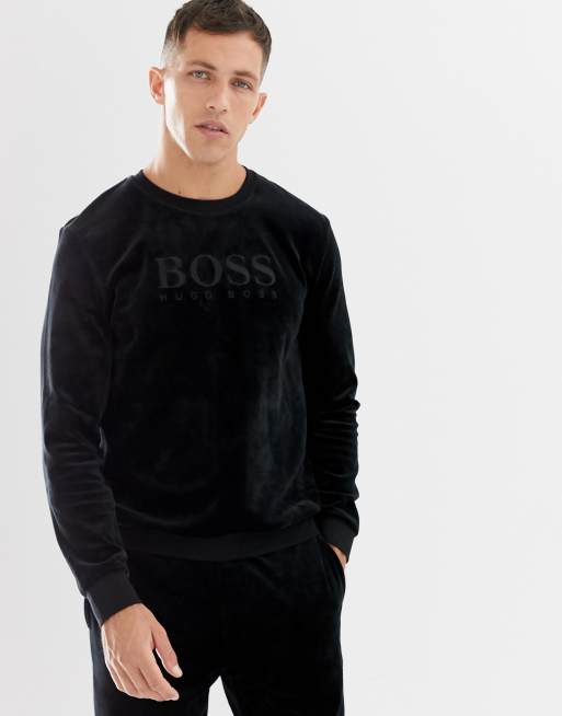 Hugo boss hot sale velour sweatshirt