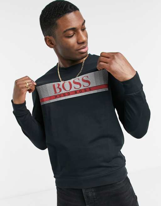 Boss authentic crew on sale sweatshirt