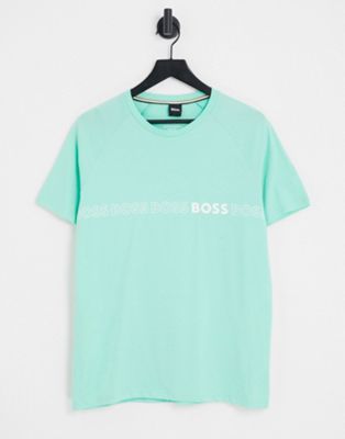 Boss Bodywear swim t-shirt in green