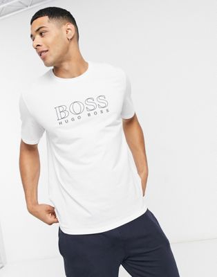 Homme BOSS bodywear - T-shirt avec logo - Blanc