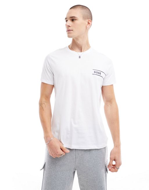 BOSS bodywear - T-shirt bianca con logo
