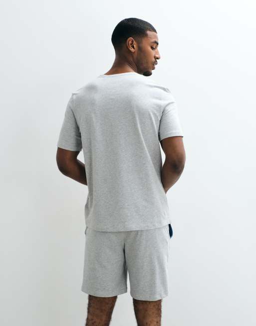 BOSS Bodywear - T-shirt d'ensemble avec logo sur la poitrine - Gris clair , 3 de 5