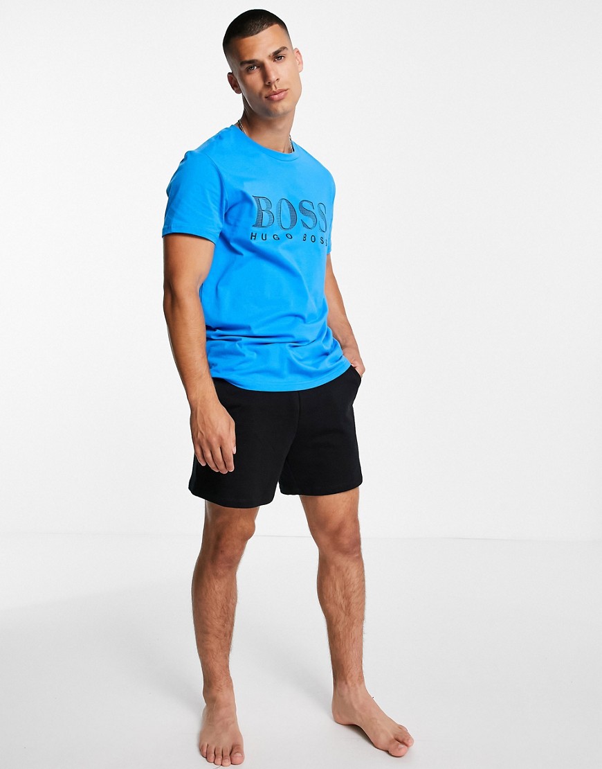 BOSS - Bodywear - T-shirt in blauw