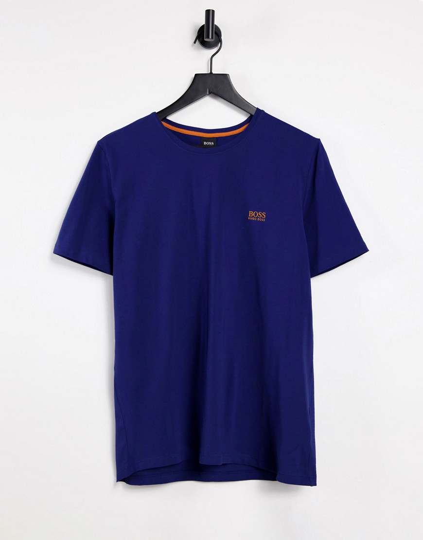 BOSS - Bodywear - T-shirt in felblauw