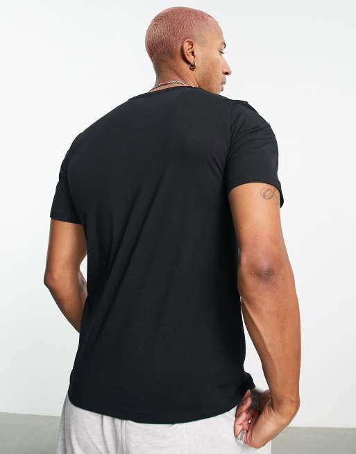 BOSS Bodywear - T-shirt nera con fettuccia, 2 di 4