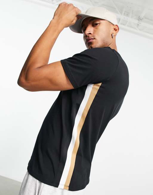 BOSS Bodywear - T-shirt nera con fettuccia, 4 di 4