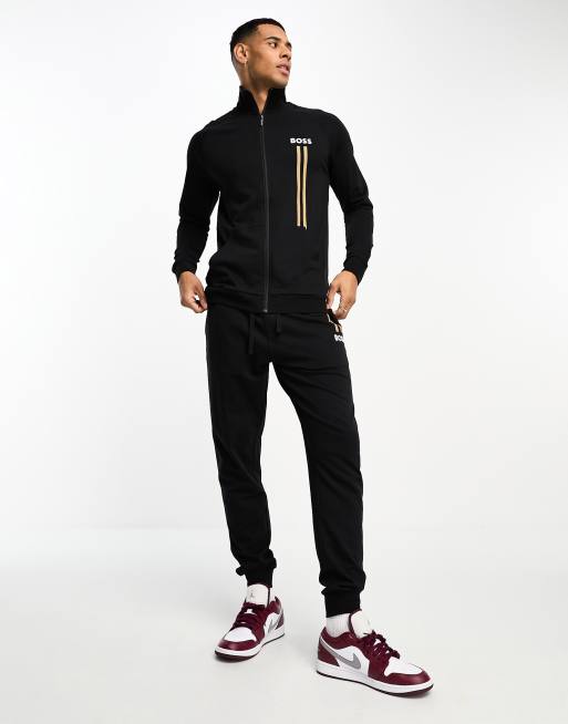 Hugo boss joggers with deals zip pockets