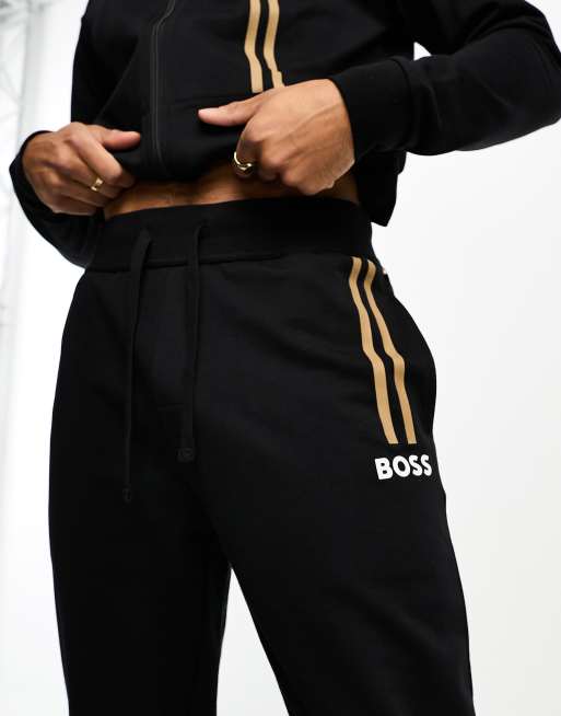 Boss Bodywear tracksuit joggers in black